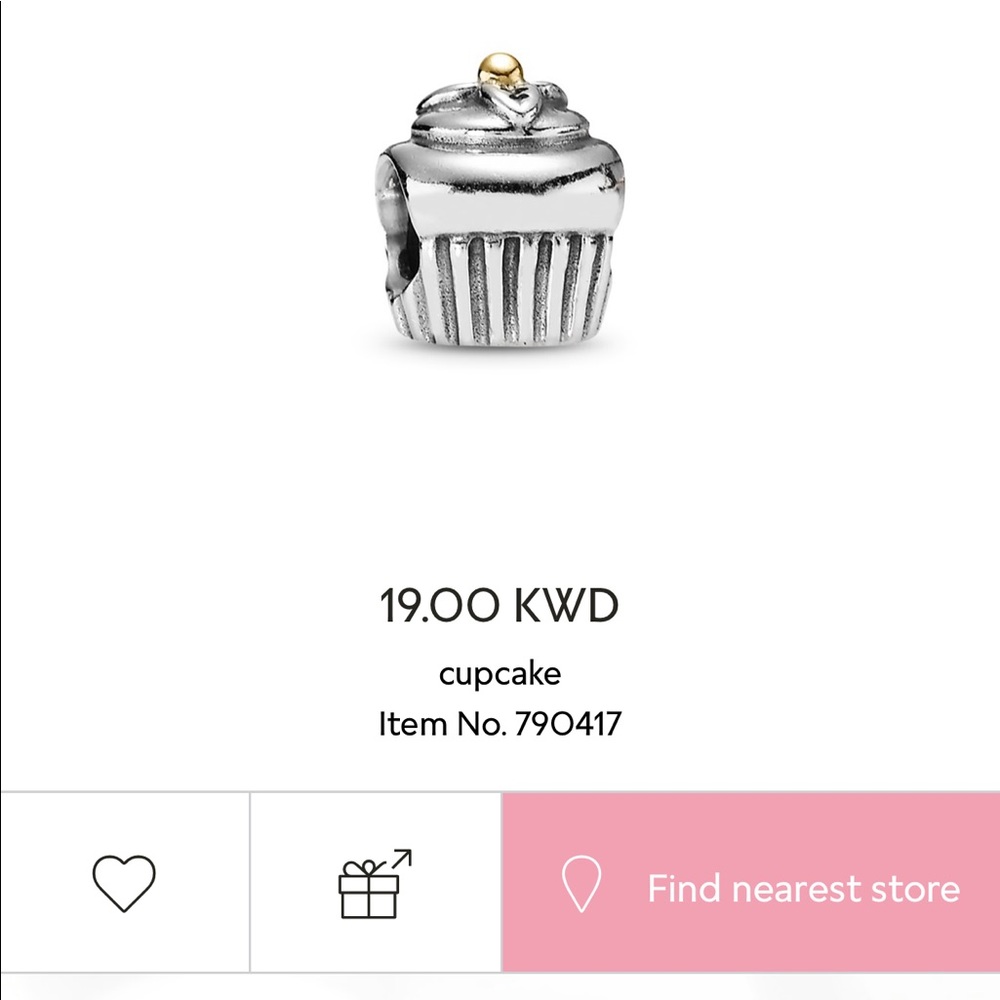 Pandora Two Tone Cupcake